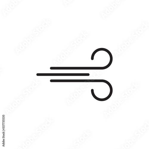 Wind symbol logo design template