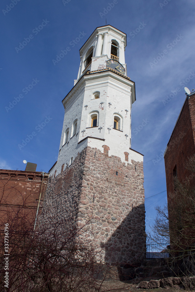 Clock tower, Vyborg, Leningrad region