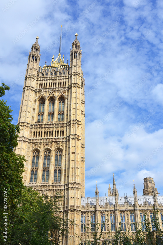Palace of Westminster in London, Great Britain