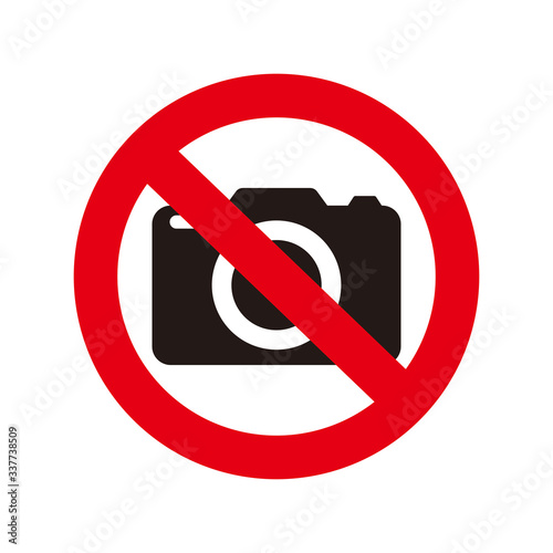 Photography not allowed icon logo symbol