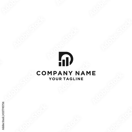 D logo financial, financial, D Letter