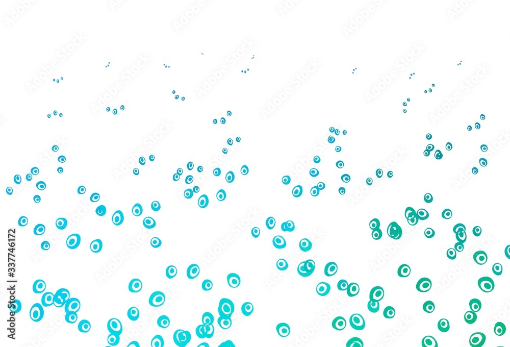 Light Blue, Green vector texture with disks. Light Blue, Green vector texture with disks.