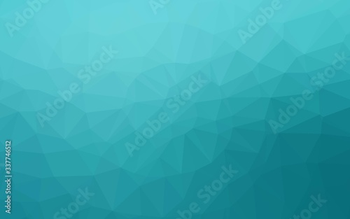 Fototapeta Naklejka Na Ścianę i Meble -  Light BLUE vector low poly cover. Shining colored illustration in a Brand new style. Triangular pattern for your business design.