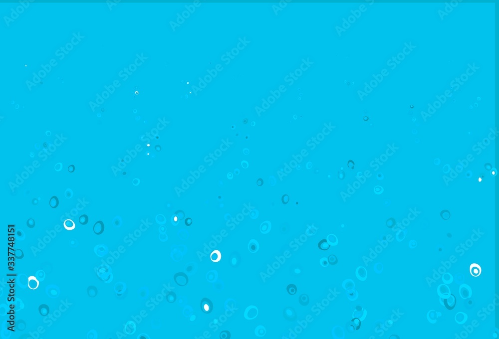 Light BLUE vector pattern with spheres.