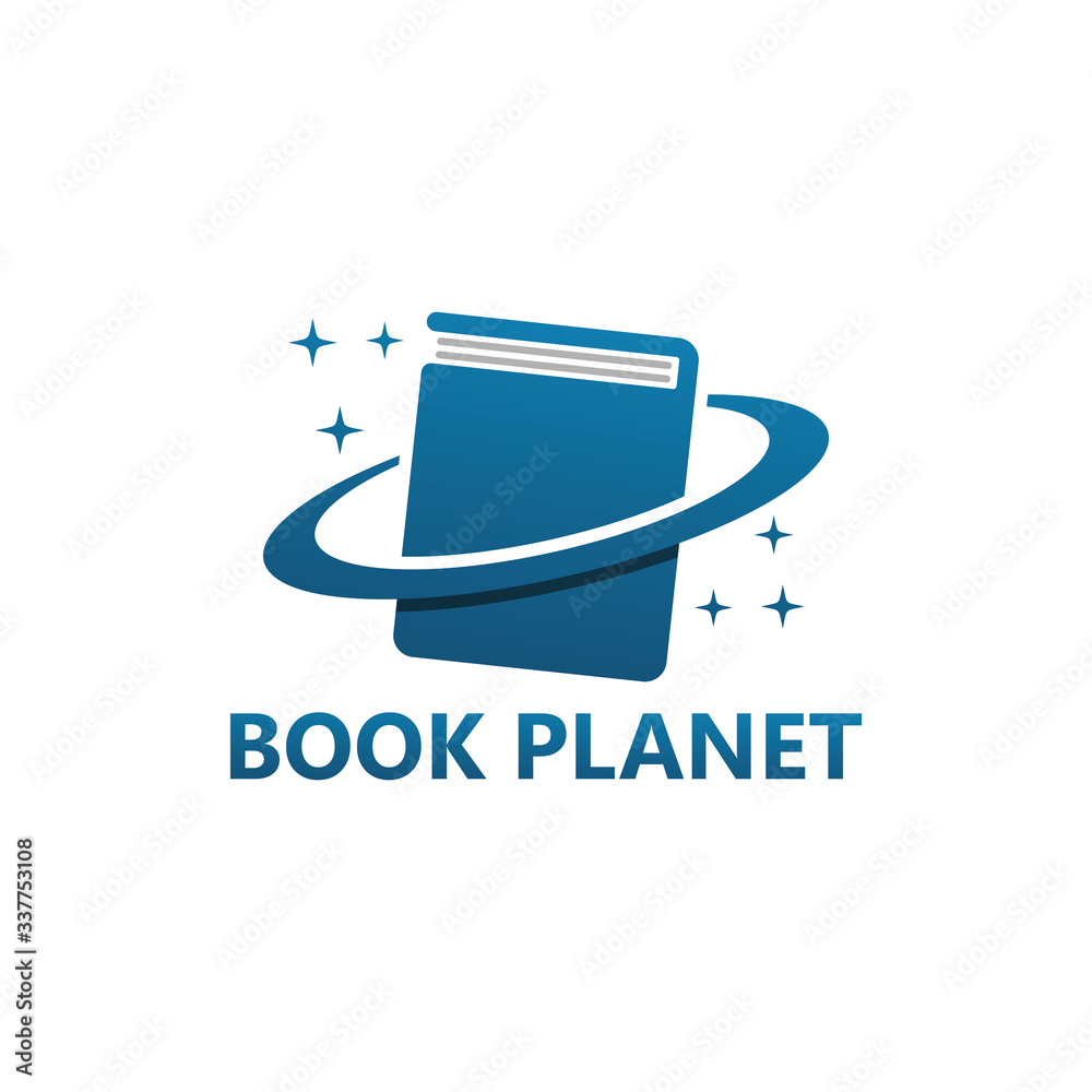 Book Planet Logo Template Design Book Planet Logo Template Design