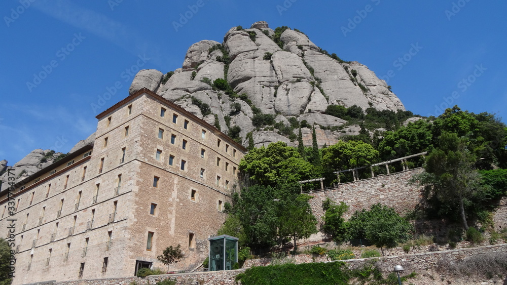 Fototapeta premium Montserrat - monastery in the mountains in northern Spain