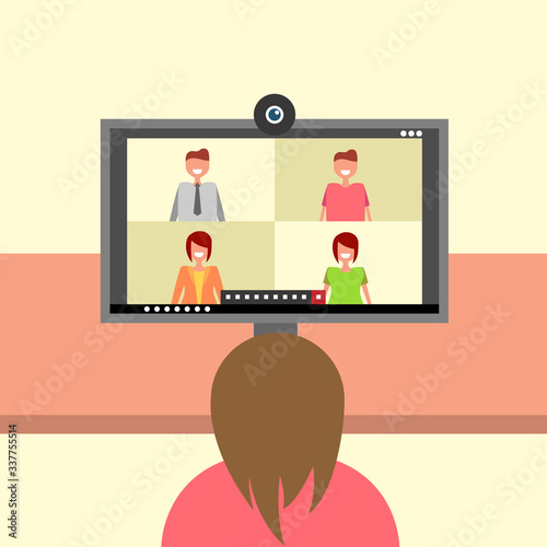 work from home vector graphic design