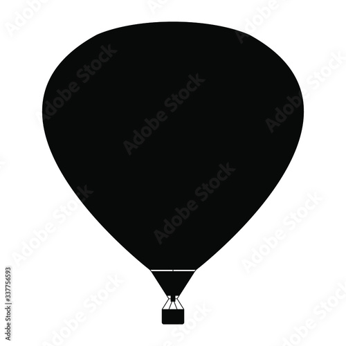hot air balloon isolated vector