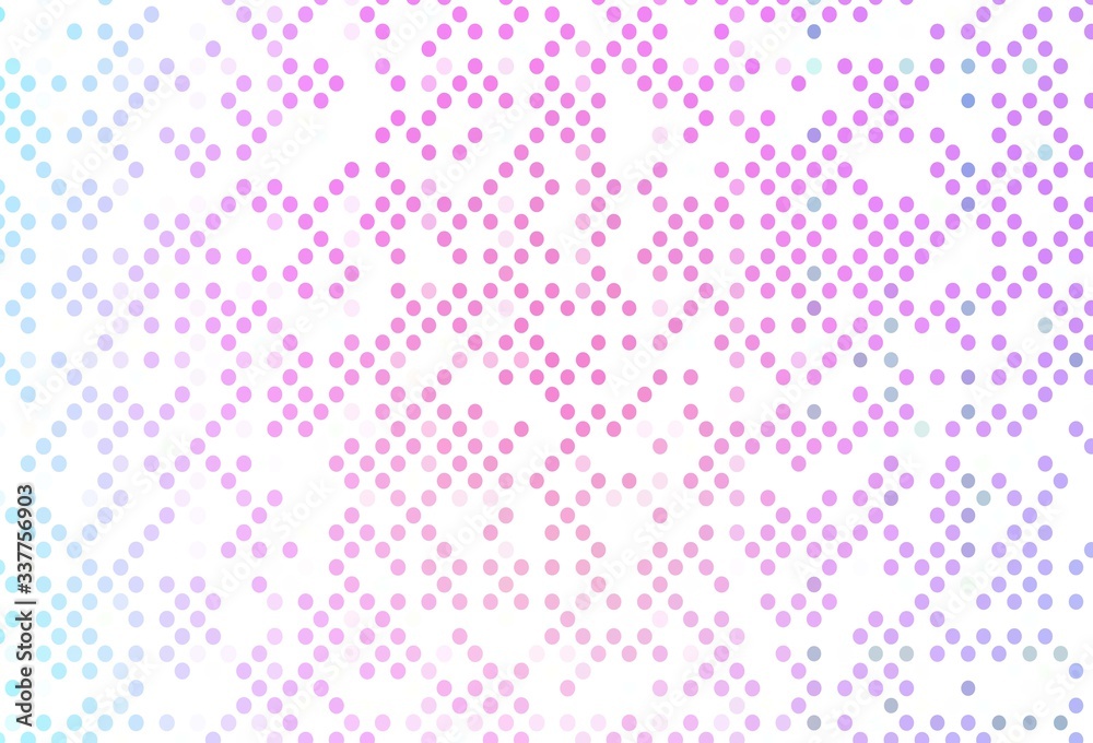 Light Pink, Blue vector background with bubbles. Light Pink, Blue vector background with bubbles.