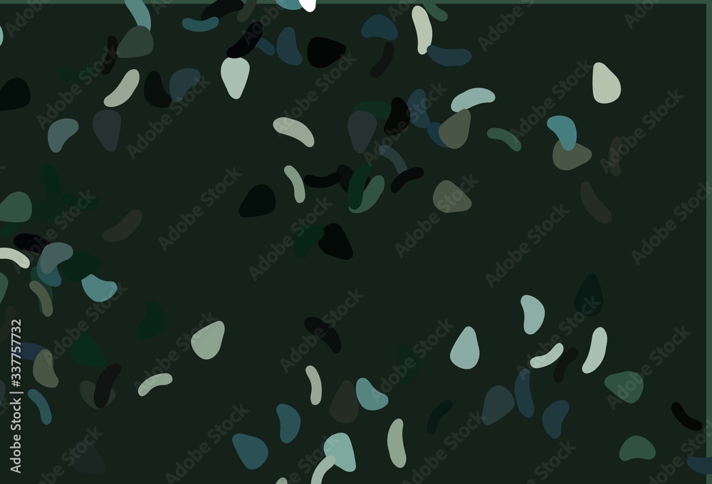 Light Green vector texture with random forms. Light Green vector texture with random forms.