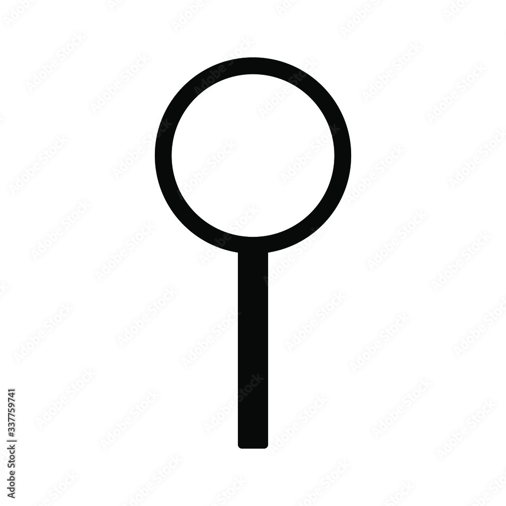 magnifying glass isolated on white vector illustration magnifying glass isolated on white vector illustration