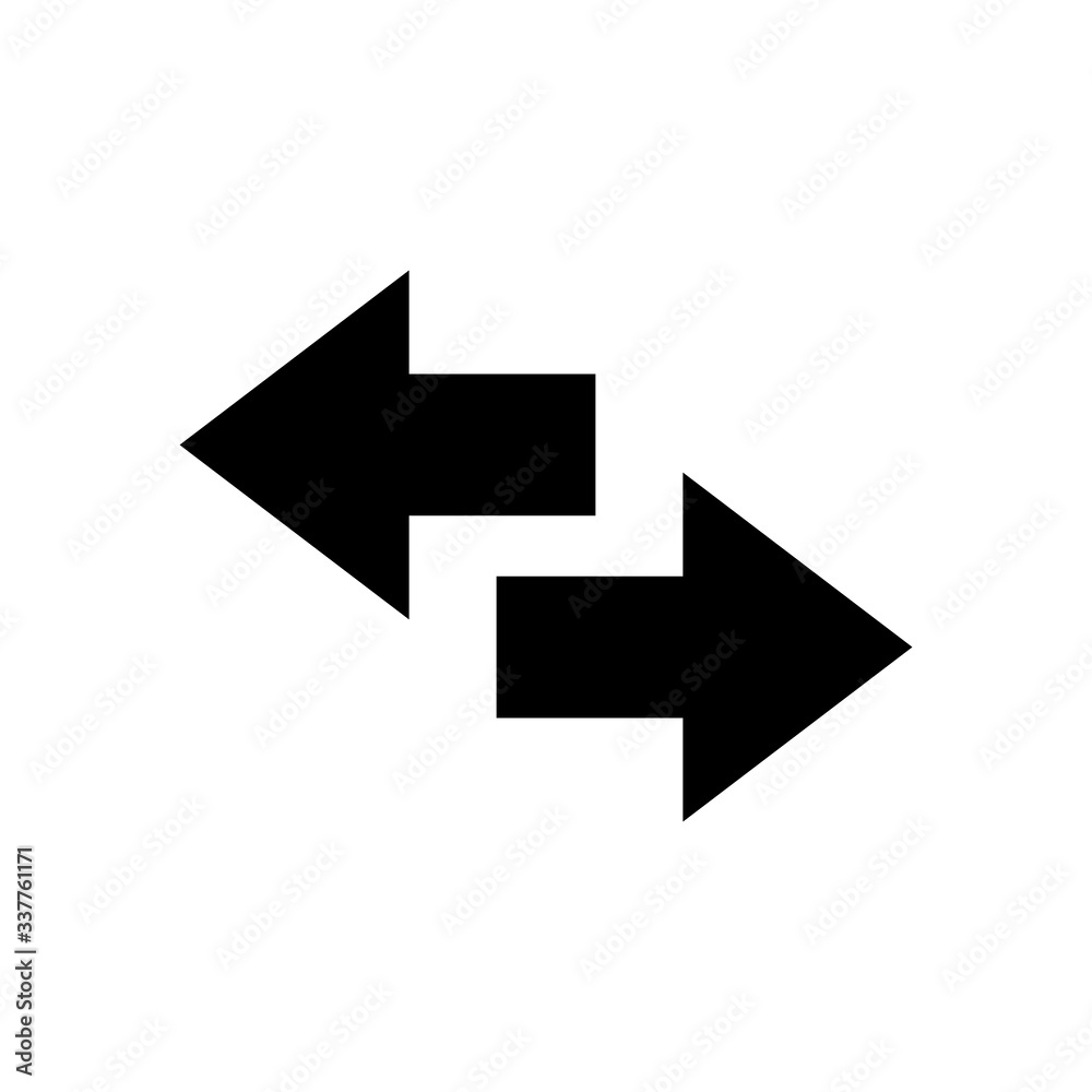 Transfer arrows icon. Line design for web and mobile applications. Transfer arrows icon. Line design for web and mobile applications.