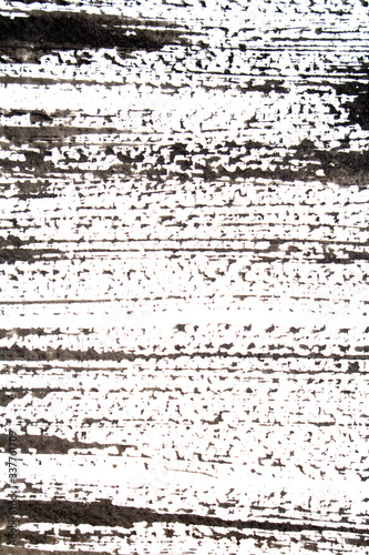 Black Paint Lines Scrapes on White Background