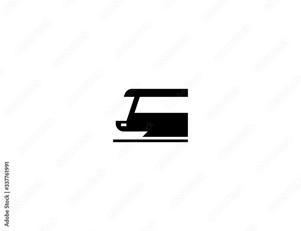 Light rail vector flat icon. Isolated light rail train emoji illustration Light rail vector flat icon. Isolated light rail train emoji illustration
