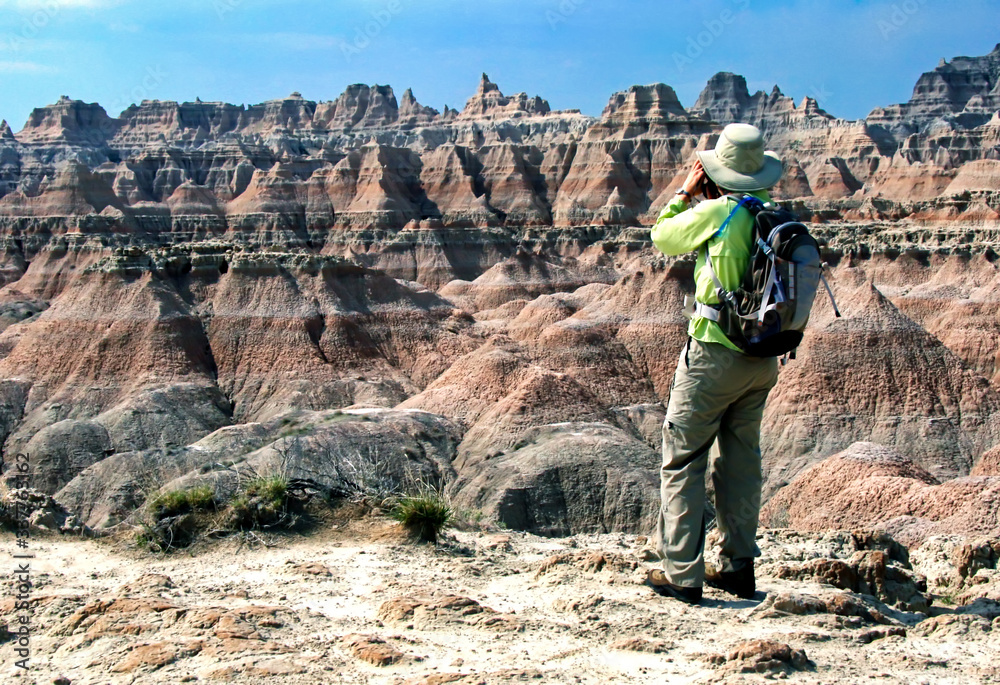 Hiking in South Dakota's Badlands National Park Hiking in South Dakota's Badlands National Park