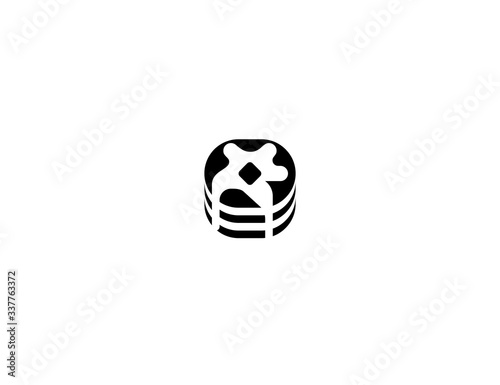 Pancake vector flat icon. Isolated pancakes illustration