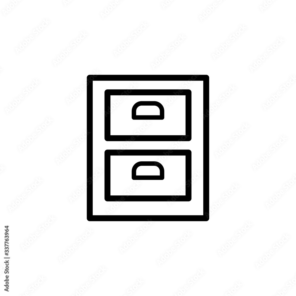filling cabinet icon vector design template filling cabinet icon vector design template