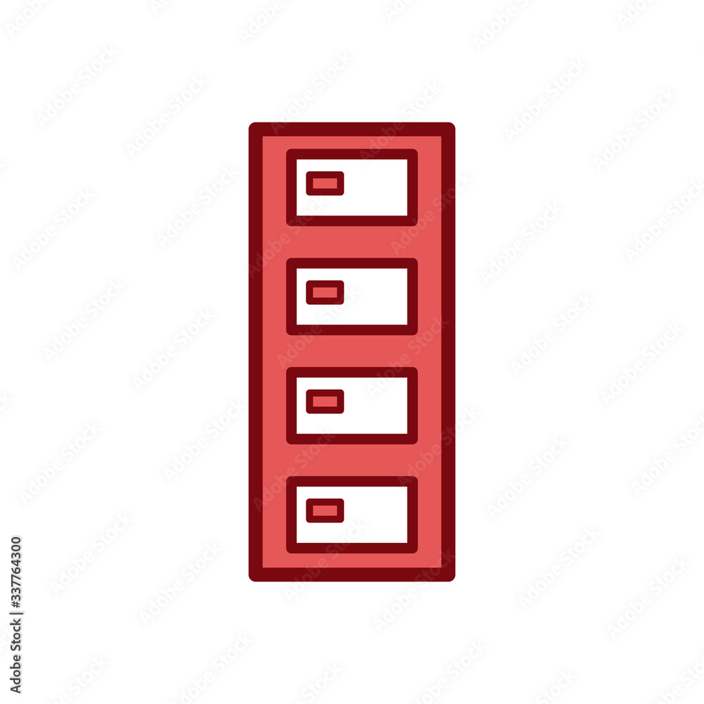 filling cabinet icon vector design template filling cabinet icon vector design template