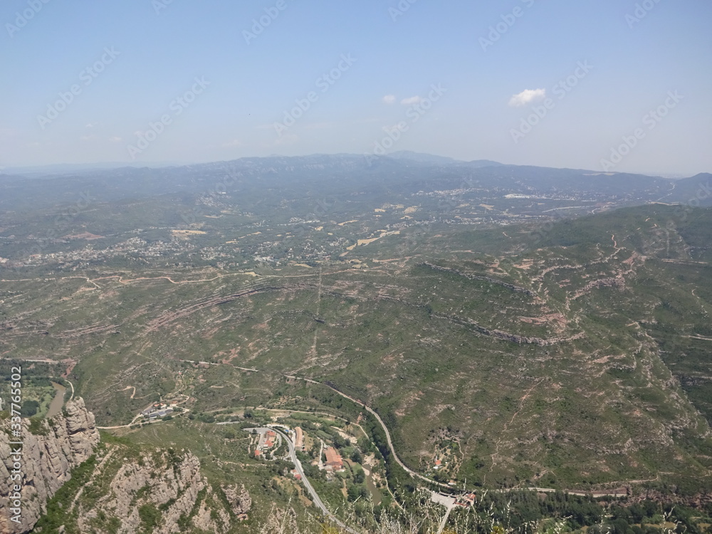 Fototapeta premium Montserrat - monastery in the mountains in northern Spain
