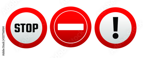Free Download Red stop sign. Vector icon - GFXLoad