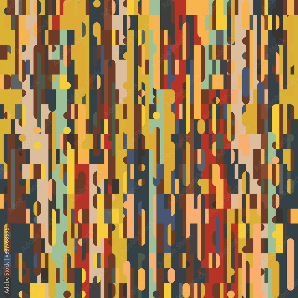 Abstract 1970s Flat Dynamic Background Design in Simple Retro Style Abstract 1970s Flat Dynamic Background Design in Simple Retro Style