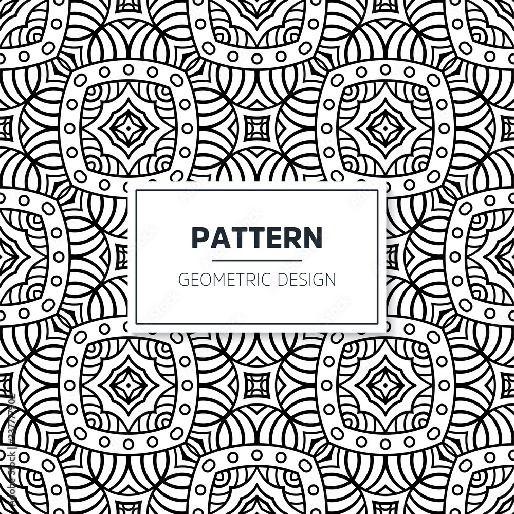 Fototapeta premium Seamless mandala islamic pattern. Vintage elements