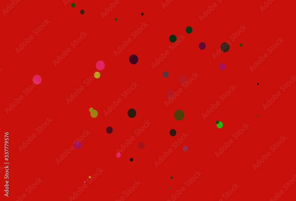 Light Multicolor, Rainbow vector template with circles.