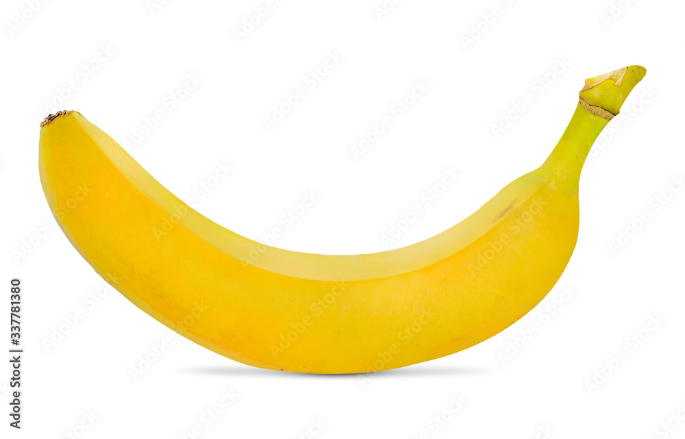 bananas isolated on the white background.