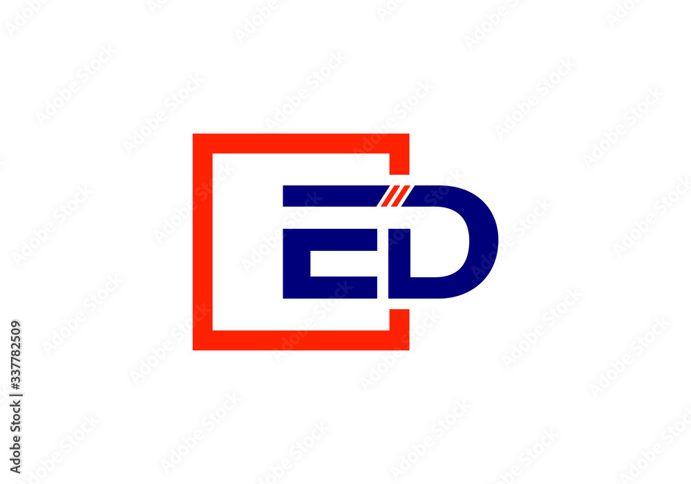 E D Initial Letter Logo design vector template, Graphic Alphabet Symbol for Corporate Business Identity E D Initial Letter Logo design vector template, Graphic Alphabet Symbol for Corporate Business Identity
