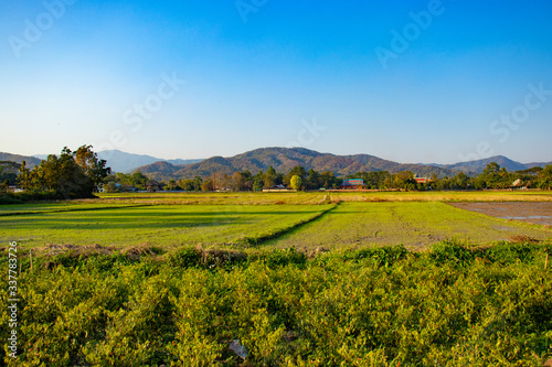 A beautiful view of Chiang Rai city and it nature at Thailand.