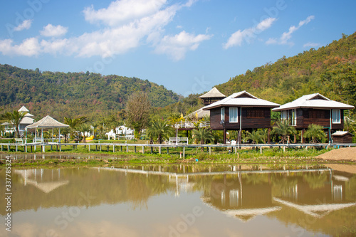 A beautiful view of Chiang Rai city and it nature at Thailand.