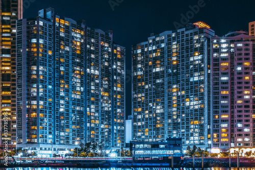 The Bay 101 Skyscrapers in Haeundae waterfront district in Busan.