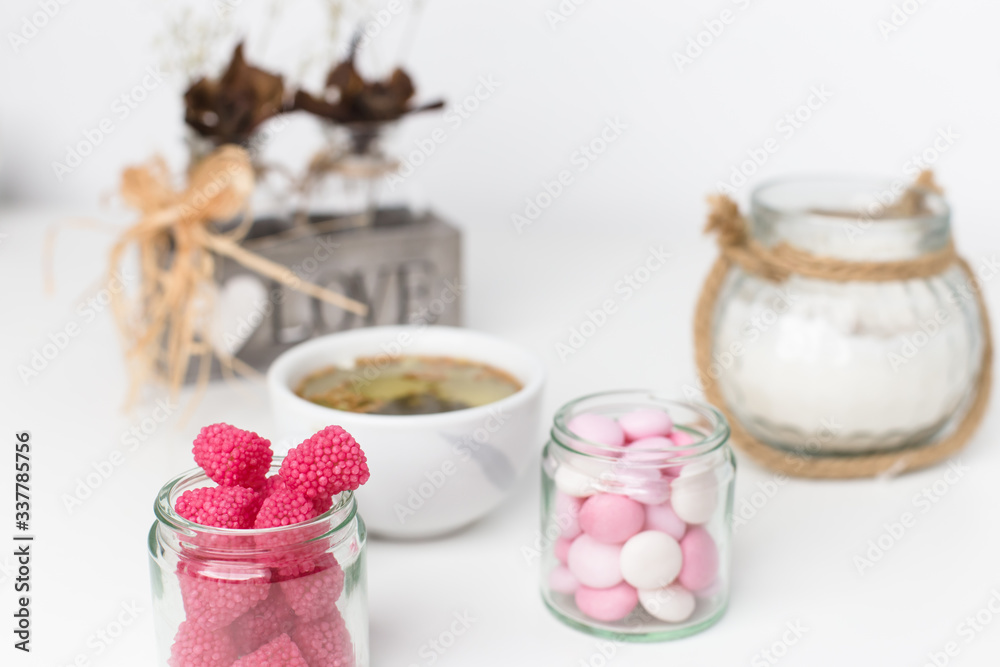 tea and raspberries on the table tea and raspberries on the table