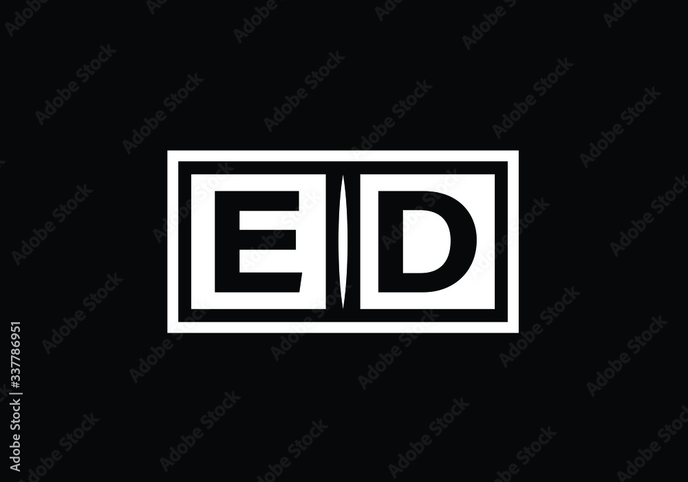 E D Initial Letter Logo design vector template, Graphic Alphabet Symbol for Corporate Business Identity E D Initial Letter Logo design vector template, Graphic Alphabet Symbol for Corporate Business Identity