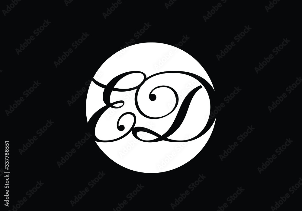 E D Initial Letter Logo design vector template, Graphic Alphabet Symbol for Corporate Business Identity E D Initial Letter Logo design vector template, Graphic Alphabet Symbol for Corporate Business Identity