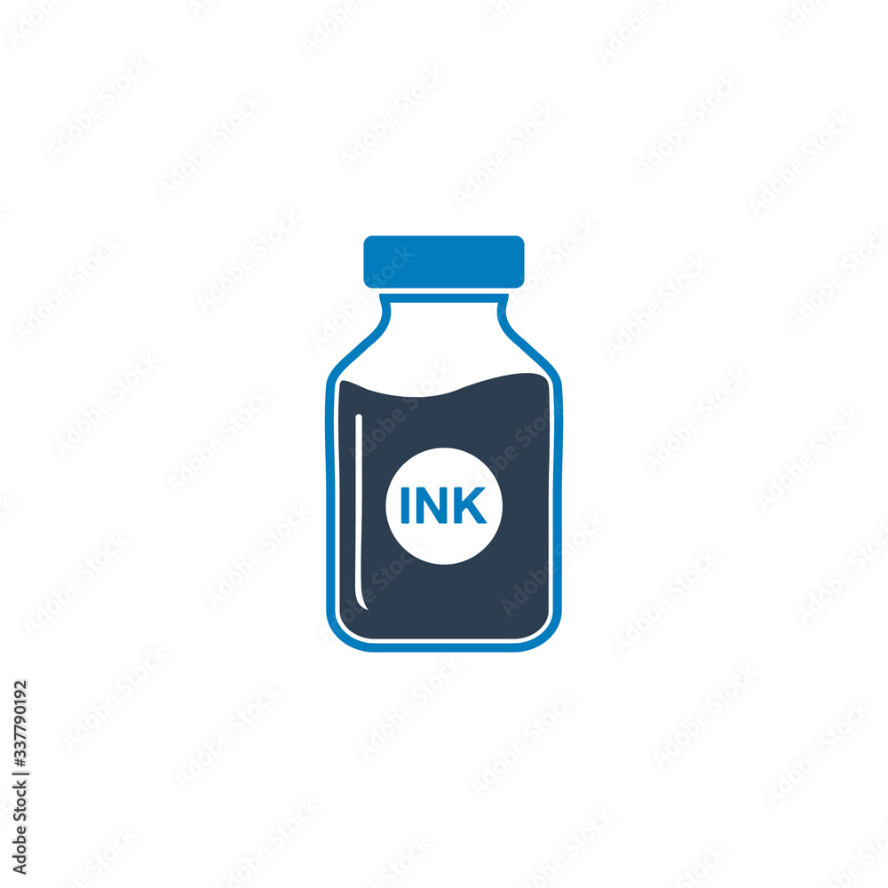 Ink Jar Icon. Editable Vector EPS Symbol Illustration. Ink Jar Icon. Editable Vector EPS Symbol Illustration.