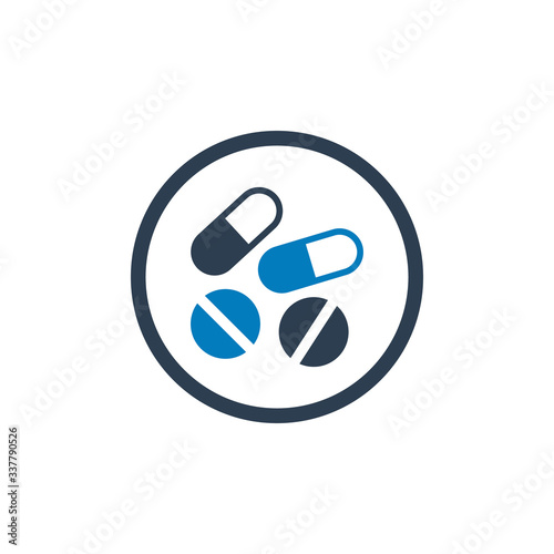 Medical Drugs Editable Vector EPS Symbol Illustration.