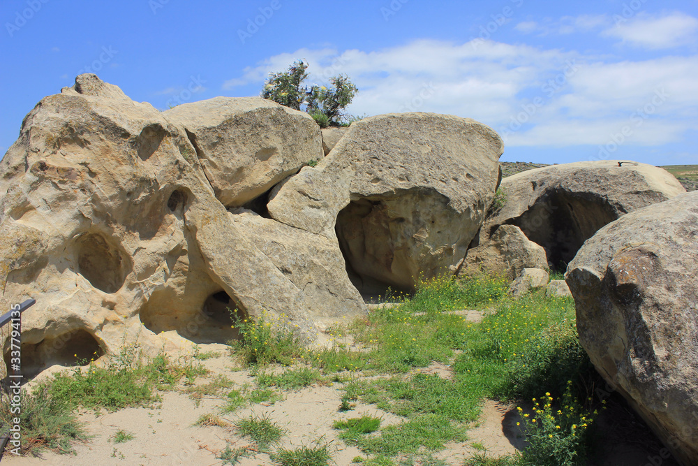 Georgia. Ancient city in the rocks of Uplistsikhe Georgia. Ancient city in the rocks of Uplistsikhe