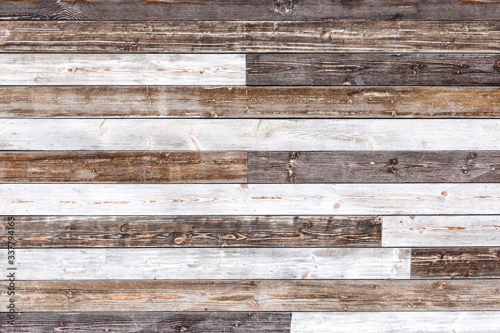 Dark brown and rustic white textured wood plank background for design, decor and skins Dark brown and rustic white textured wood plank background for design, decor and skins