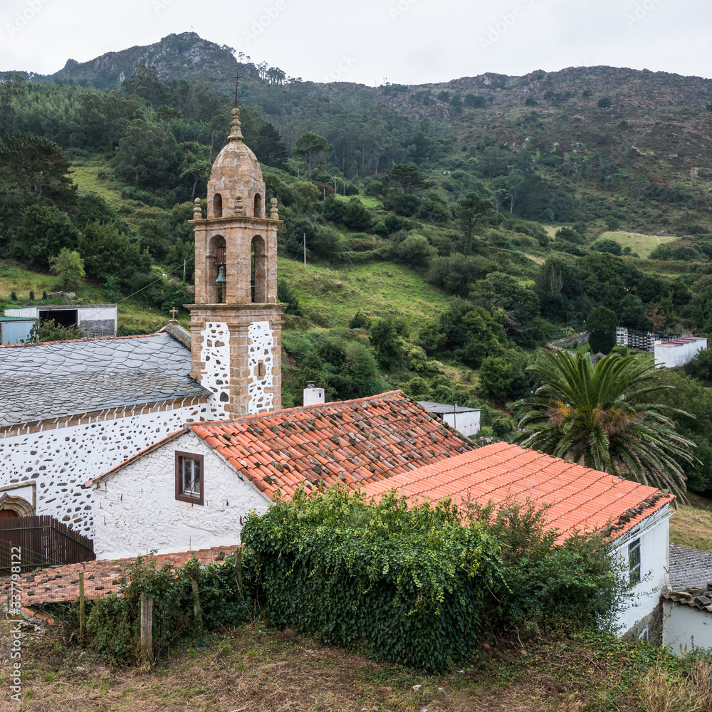 Church of San Andres de Teixido, near Cedeira, Rias Altas, Galicia, Spain