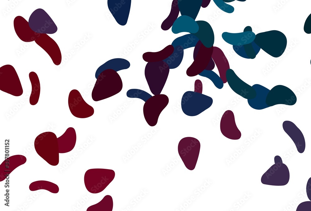 Light Blue, Red vector template with memphis shapes. Light Blue, Red vector template with memphis shapes.