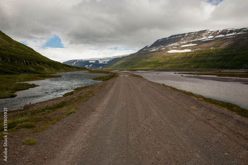 road between water iceland