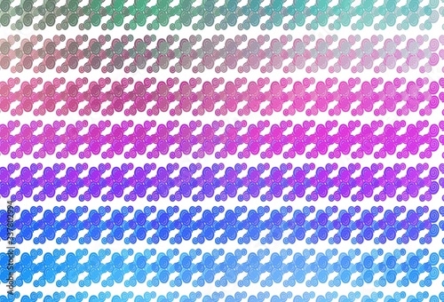 Light Multicolor, Rainbow vector background with bent lines.