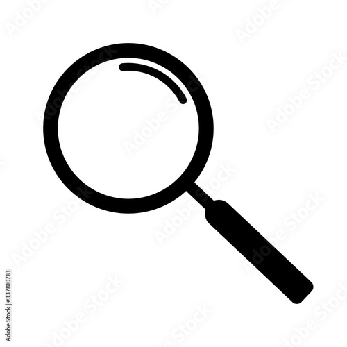 Magnifying glass. Search icon. Vector
