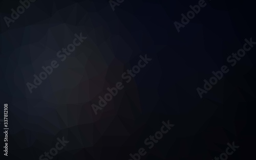 Dark Black vector abstract polygonal layout. Brand new colorful illustration in with gradient. New texture for your design.