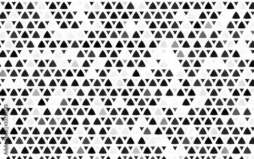 Light Silver  Gray vector seamless texture in triangular style. Illustration with set of colorful triangles. Pattern for trendy fabric  wallpapers.