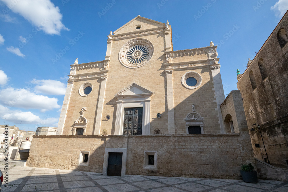 a view of the historic center of Gravina in Puglia, Apulia, Italy