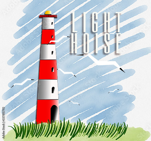 Lighthouse illustration