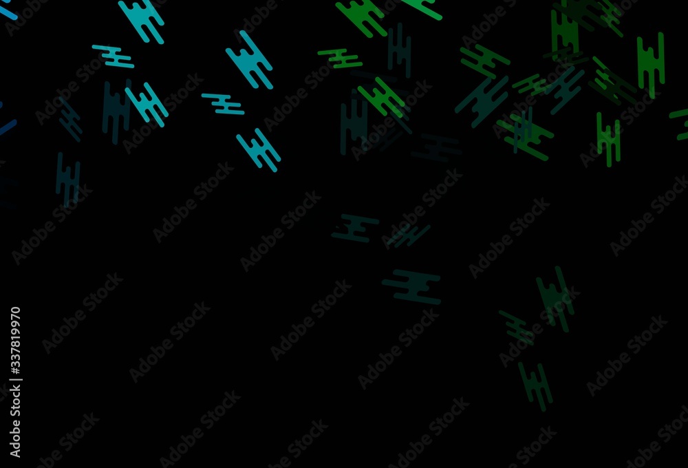 Dark Blue, Green vector background with straight lines. Dark Blue, Green vector background with straight lines.