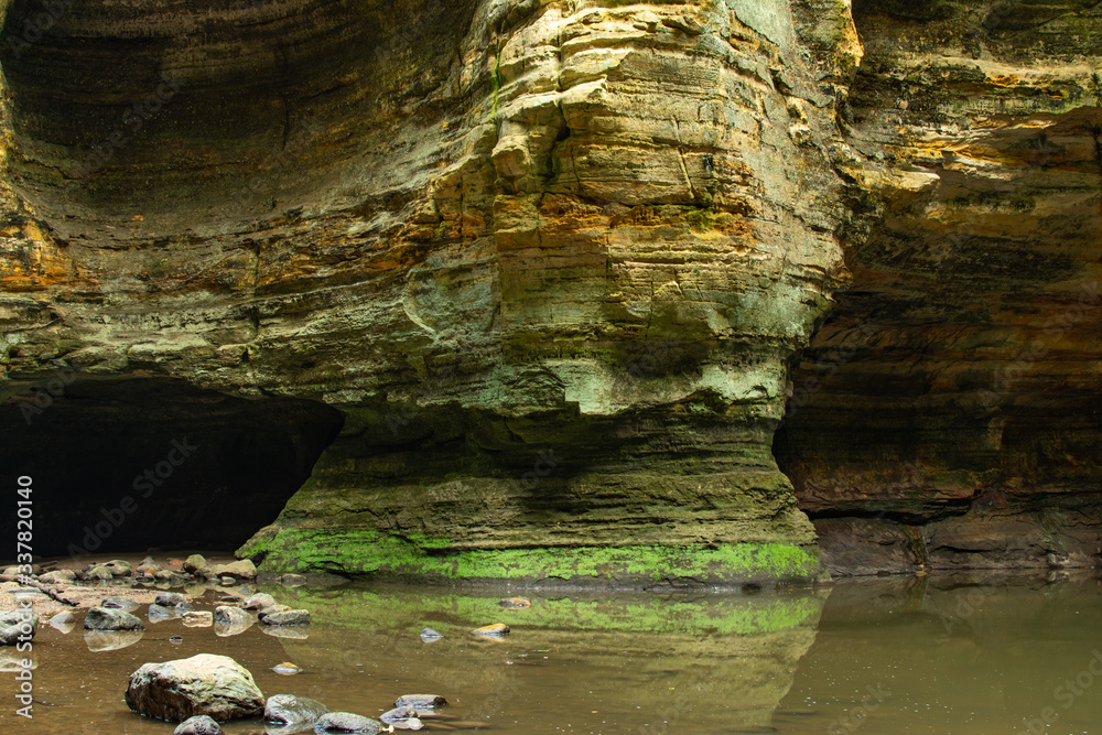 Down in the canyons at Matthiessen State Park, Illinois.